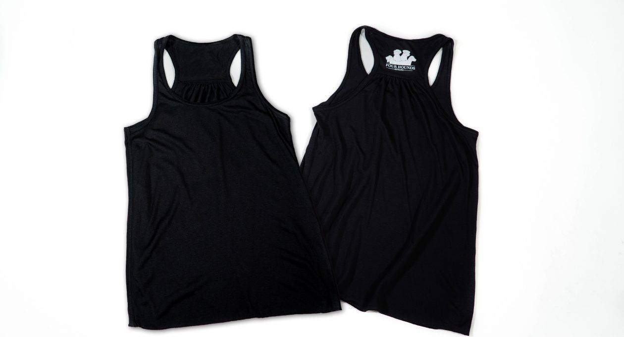 Bella Flowy Racerback Logo Tank – Black